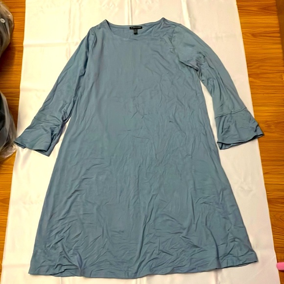 Eileen Fisher Long Sleeve Shirt Dress - Picture 1 of 3